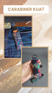 Carabiner Dompet Stnk Gantungan Kunci Mobil Dompet STNK Motor Remote Smartkey Keychain