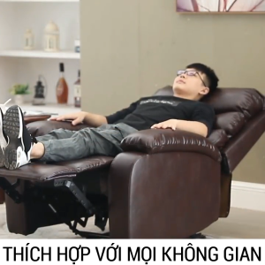 Ghế Sofa Thư Giãn Ghế Làm Nail Nối Mi Ghế Lười Sofa Đơn Ngả Điện Chất Liệu Da PU Cao Cấp