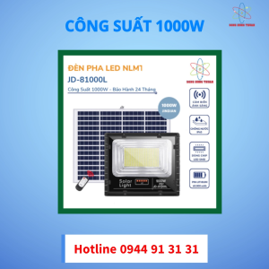 Đèn Pha Led Năng Lượng Mặt Trời JINDIAN 1000W JD-81000L