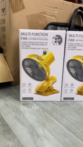 KONKA 2024 auto-rotate Mini Table USB Charging Fan Small Clip Hand Cooling Office Table Rechargeable 3-gears Wireless Electric fan Cooling Fan for camping Desktop Office Baby Stroller