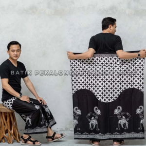 Sarung Batik Pria Dewasa Motif Wayang Katun