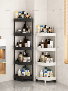 ฉากยึดห้องน้ำชั้นเก็บของในห้องน้ำแบบพาร์ทิชันหลายชั้นชั้นเก็บของสแตนเลสพลาสติกชั้นเก็บของในห้องนอนกันสนิม