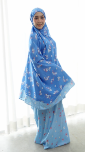 Mukena Rayon Bali Standar Thalia Dewasa Cantik Mewah Nyaman Lembut Atasan Bawahan Muslim Fit