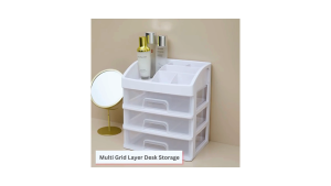 Office Table Desk Stationary Pen Box Drawer Organizer Storage Makeup Cosmetic Skincare Rack Organizer Bekas Makeup书桌收纳盒