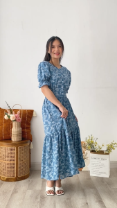 Dress Puff Sleeve Fika: Fashion Sehari-hari yang Nyaman & Murah