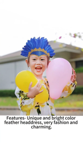 Indian Feather Head Dress Headband Indian Stage Performance Hair Accessories