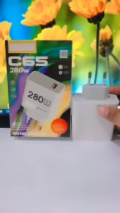 Batok Kepala Casan HP RLME C65 280W Travel Charger Support Fast Charging