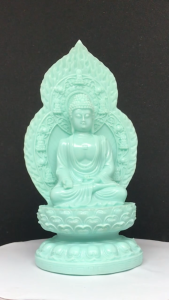 Tượng phật adida ngồi tựa tòa sen cao 19cm chất liệu Đá đúc (-Nhiều màu sắc). Trang trí trên ô tô tiểu cảnh bonsai ghép lũa để bàn trà phòng khách bàn làm việc…