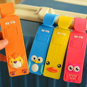 ป้ายแท็ก ติดกระเป๋า ป้ายชื่อซิลิโคน ห้อยกระเป๋า ลายการ์ตูน พร้อมจัดส่งในไทย