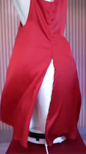 Váy Ngủ Lụa Satin Cao Cấp Đổ Ngực Xẻ Vạt Quyến Rũ EVA131