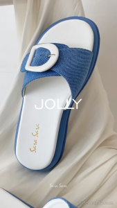 Sara Sara Jolly Sandal Selop Wanita Denim Cantik