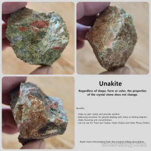 Unakite Raw Natural Crystal Stone | Wisdom | Chakra | Focus | Clarity