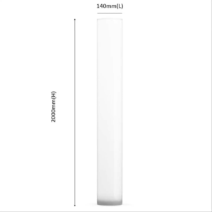 Frosted Glass Tubular / Tube For Decoration Purpose