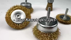 BANTING HARGA !! Sikat Kawat 5pcs Mata Bor Sikat Kawat sikat besi karat sikat baja untuk bor Bisa COD
