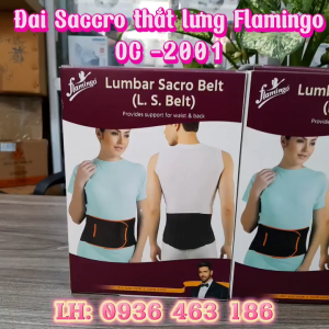 ĐAI CỐ ĐỊNH CỘT SỐNG LƯNG - LUMBAR SACRO BELT [OC-2001] đai cố định lưng Flamingo