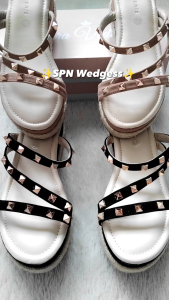 Leora Veddira - Shoeponic - Sandal Wedges - Hak 6 cm - SPN Wedges - Sendal Dewasa Perempuan
