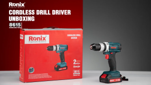 Ronix 8615 16V Cordless Drill Driver 10mm-32N.m | 3-in-1 Functionality: Drilling Screwing Hammer Drilling | Lightweight Design Powerful Performance | 18 Clutch Settings LED Light Fast Charging BMC Case with 2 Batteries & Fast Charger