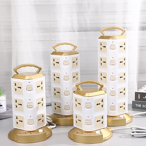 Speedefy 4-Tier Power Strip Tower with 16 Outlets 3 USB 6.6ft Cord for Home Office Dorm