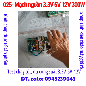025- Mạch nguồn nhiều đầu ra 3.3V-5V-12V-23V-30V tháo máy bán thợ