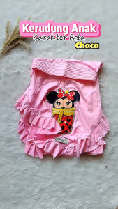 Kerudung Anak Boba Bahan Jersey Hijab Plisket Jilbab Instan Pad Busa