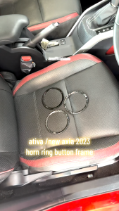 TCS PERODUA ATIVA FORGED CARBON CAR STEERING WHEEL HORN BUTTON FRAME GARNISH ACCESSORIES