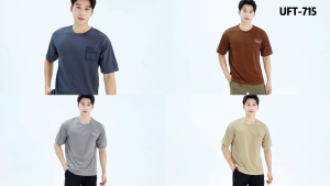 UNIFIT Oversized Cotton Round Neck Tee for Men and Women - Loose-Fitting Casual Wear UFT-715