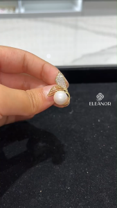 Ghim cài áo nữ Eleanor Accessories trâm cài hình đuôi cá ngọc trai nhân tạo phụ kiện thời trang 7875