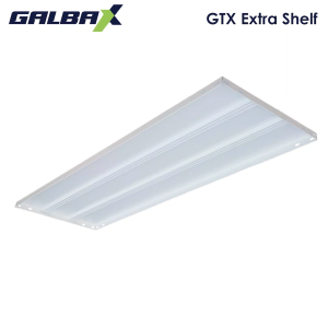 GBX Extra Metal Shelf 60kg Medium-Duty (2pcs-Tray for GBX Series with Stiffeners) Textured Powder Coated Black/White