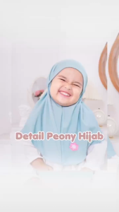 Ivaniar Jilbab Anak Peony Hijab Bergo Anak Nyaman