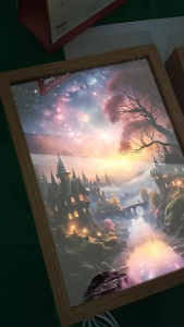 Light Mirror Photo Frame Lighting Picture Decor Wall / Table Lamp / Gift Malaysia Stock  landscape 3 View