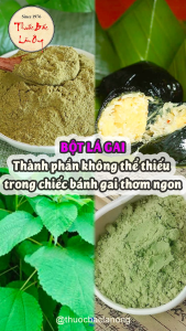 Bột lá gai 1kg bột làm bánh ít lá gai nguyên chất - Lãn Ông