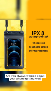 IPX8 Universal Water Proof Mobile Phone Bag With Cross Body Lanyard Clear PVC Pouch Waterproof Bag Phone Dry Bag Waterproof Phone Pouch