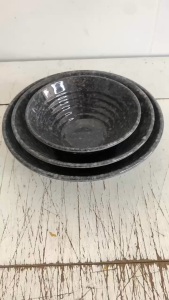 Tô nhựa Melamine Nhuthaco Màu Nhám Xám vân đá size 18 + size 20