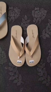 Sendal Jepit Kulit Sintetis Mona Comet Anti Slip - Warna Lemon Yellow/Kacang/Kayu Manis