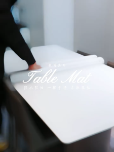 Taplak Meja Kulit Anti Air & Anti Kusut