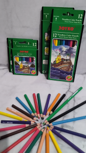 MR 1 Set 12 pcs Pensil Warna Joyko PENDEK CP 107/ PANJANG CP 103 Color Pencil Colour Pencil Pinsil Warna Joyko 1 Pack Pensil Joyko Alat Menggambar Alat Mewarnai Peralatan Sekolah Alat Lukis - Gambar Kemasan Acak