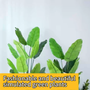 【Free flower pots】Buy1Take1 95cm 24PCS Artificial plants lutescens bamboo palm plastic Tall Plants Garden indoor home decoration