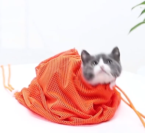 Túi lưới tắm cho Mèo đa năng (mẫu mới) - Love Pets Shop