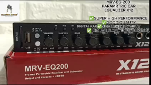 MRV-EQ300/ EQ200 Preamp Parametric Car Equalizer with Subwoofer Output Digital Karaoke and USB/SD X12 CLASSIC AUDIO | (ORIGINAL)