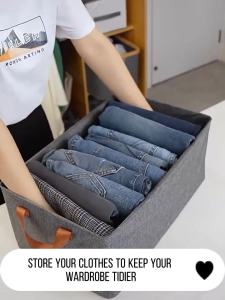 With steel frame Stackable Foldable Wardrobe Closet Organizer ClothesDurabox Storage Box Organizer