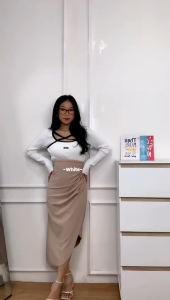 BAJU RAJUT SILVIA TALI SILANG DEPAN kOREAN STYLE TOP RAJUT KNIT SQUARE NECK TALI SILANG