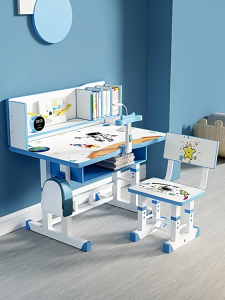 เซ็ตโต๊ะอ่านหนังสือ โต๊ะเขียนหนังสือเด็ก โต๊ะนักเรียน ชุดโต๊ะเขียนหนังสือ สำหรับเด็ก