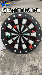 [HCM] Bộ Bảng Phóng Phi Tiêu Bằng Nhựa An Toàn Cao Cấp và 6 Mũi Tiêu Có Móc Treo Cực Tiện