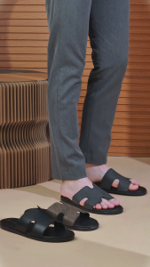 Dép Nam MWC 7860 - Dép Nam Dáng Chữ H Chất Liệu Da Vân Thời Trang