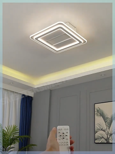 LED Ceiling light invisible silent fan light bedroom study ceiling fan light with Remote Control