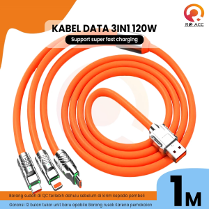 [RO ACC] NVN-KD36 KABEL DATA CHARGER 3IN1 120W SUPER FAST CHARGING ZINC ALLOY