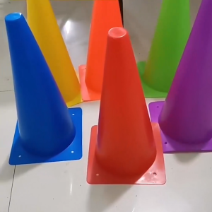 Nấm chiến thuật thể thao cao 23cm marker tập bóng đá chất liệu nhựa PE cứng dẻo nấm chướng ngại vật hình chóp