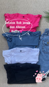 SETELAN ROK JEANS ANAK PEREMPUAN
