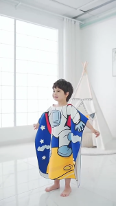 ผ้าเช็ดตัว สำหรับเด็ก ผ้าคลุมอาบน้ำ ผ้าขนหนูเด็ก ชุดคลุมว่ายน้ำเด็ก ผ้าเช็ดตัวแบบคลุมตัว