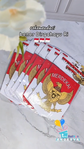 Banner DIRGAHAYU RI 3 / bunting flag HUT RI/ banner 17 agustus